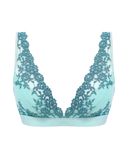 Wacoal Eggshell Blue/Brittany Blue Embrace Lace Wire Free Bralette