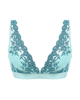 Wacoal 852191 Eggshell Blue/Brittany Blue Embrace Lace Wire Free Bralette Myselflingerie.com