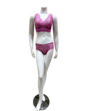 Cosabella PRETA1383+0721 Neela Flower/Flori Pink Curvy Pret A Porter Bralette Set Myselflingerie.com