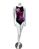 25WL180 Black Multi Water Lily High Neck Swimsuit