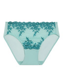 841191 Eggshell Blue/Brittany Blue Embrace Lace Hi Cut Brief