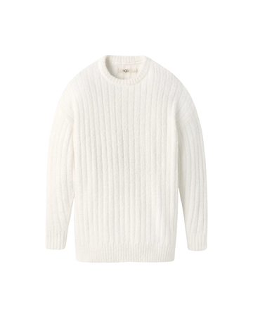 UGG Cream Ribbed Riz Top Myselflingerie.com