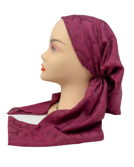 It's Younique PP-CO-BY Berry Coach Inspired Print Pre-Tied Bandanna with Velvet Grip Myselflingerie.com