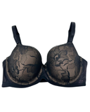 You 100-825 Black Lace Amelia Molded Underwire Bra Myselflingerie.com