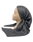 Revaz HS564E Grey Textured Adjustable Pre-Tied Bandanna with Velvet Grip Myselflingerie.com