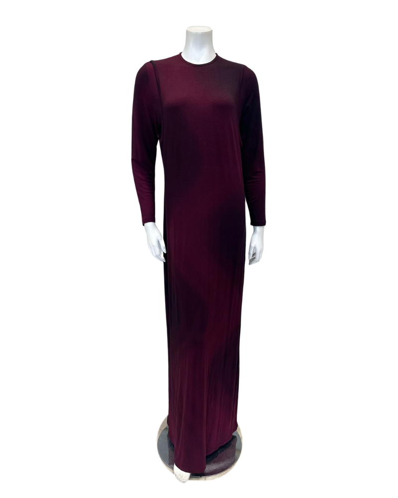 Lunderbeck N5090-25B Berry Hazy Button Down Modal Nursing Nightgown Myselflingerie.com