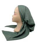 Atifa Eucalyptus Tweed Pre-Tied Bandanna with Velvet Grip