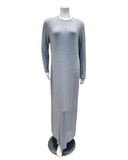 54343276PB Logo Grey Melange Pull On Modal Nightgown