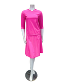 Jackie O' 2PC-SWMCV-NPNK Neon Pink Junior Swim Top & Skirt Set Myselflingerie.com