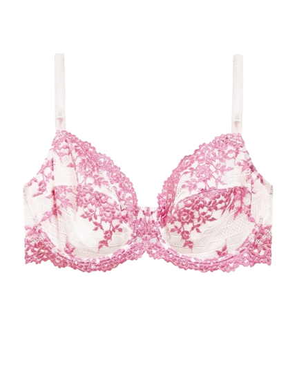 Wacoal 65191 Ballet Slipper/Chateau Rose Embrace Lace Underwire Bra Myselflingerie.com