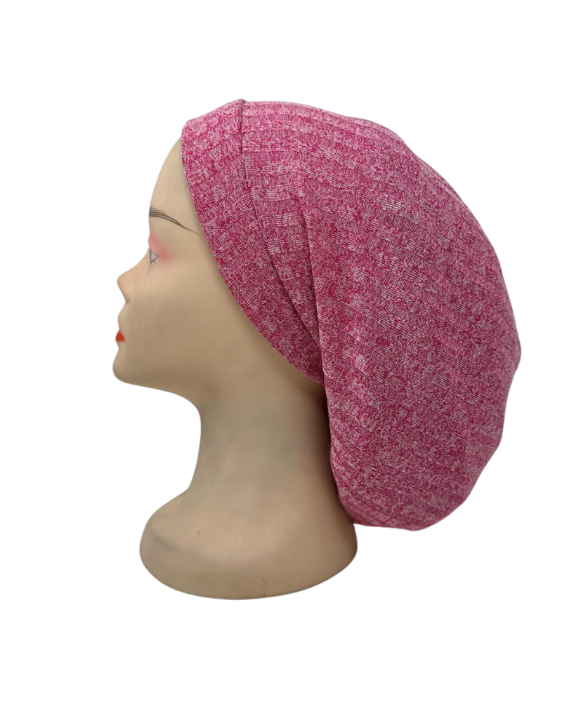 Triple Up SS960 Hot Pink Ribbed Sleeping Snood Myselflingerie.com