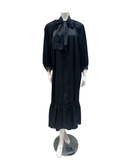 Gottex 25DA321 Black Button Down Maxi Swim Cover Up Beach Dress Myselflingerie.com