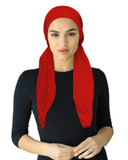 HA-DRI-RD Red Dri Fit Adjustable Pre-Tied Bandanna