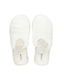 S10006 Ivory Teddy Victoria Slippers