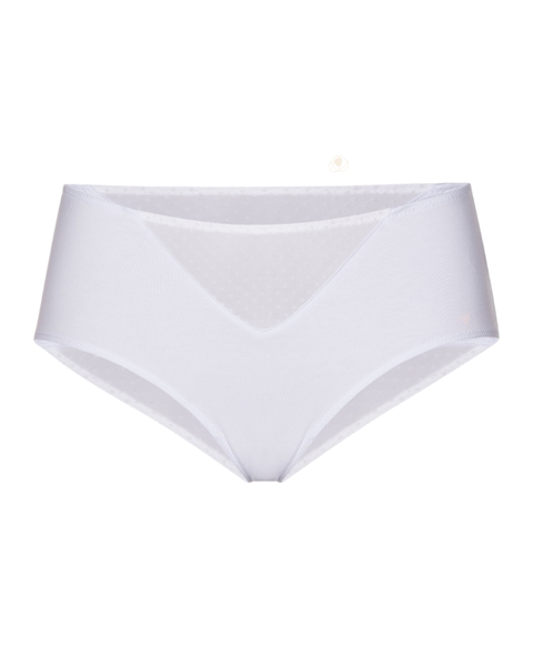 Gemsli White Mesh Insert with Pocket Organic Cotton White Hipsters 3 Pk