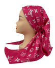 It's Younique OB-LV-HOT Hot Pink LV Inspired Pre-Tied Open Back Bandanna with Velvet Grip Myselflingerie.com