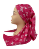 It's Younique OB-LV-HOT Hot Pink LV Inspired Pre-Tied Open Back Bandanna with Velvet Grip Myselflingerie.com