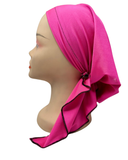 Triple Up BS Solid Hot Pink Pre-Tied Swim Bandanna Myselflingerie.com