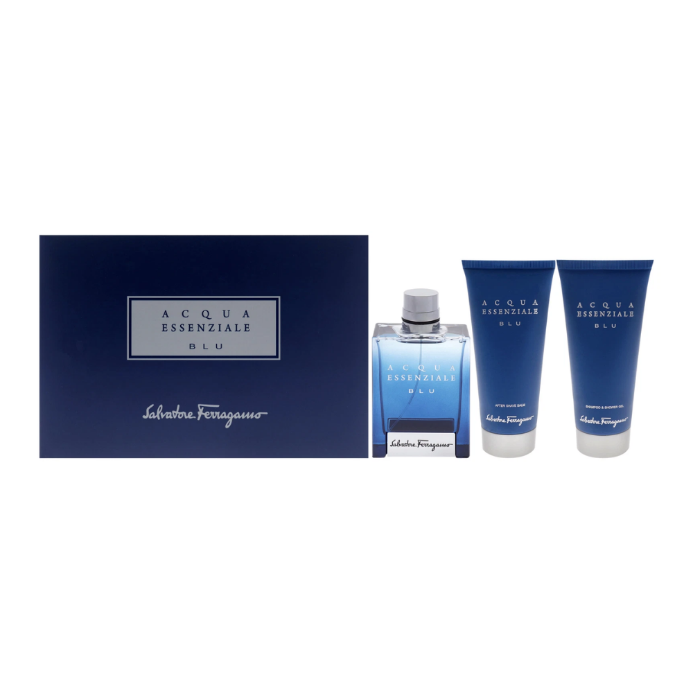 Salvatore Ferragamo Acqua Essenziale Men's 3 Piece Cologne Gift Set
