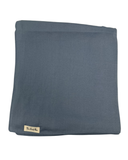 Slate Blue Matte Satin Solid Square Scarf