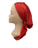 Triple Up Solid Red Pre-Tied Swim Bandanna