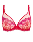 Simone Perele 12B319 Rouge Rainbow Wish Sheer Plunge Underwire Bra Myselflingerie.com