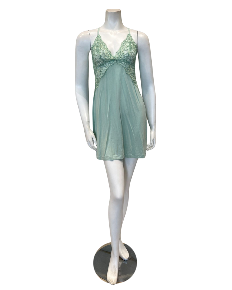 Cosabella PRETA2711 Pret A Porter Verde Umbria / Addy Green Italian Nightie Chemise myselflingerie.com Cosabella PRETA2711 Pret A Porter Verde Umbria / Addy Green Italian Nightie Chemise myselflingerie.com