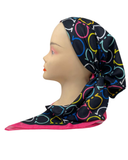 Royal T Pink Ferragamo Inspired Print Pre-Tied Bandanna with Velvet Grip