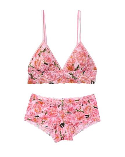Hanky Panky PR487004+PR4812 Dancing Petals Bralette & Panty Set Myselflingerie.com