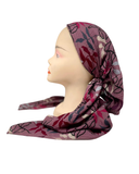 TSFVP-HP-BY Berry Crinkle Hot Pepper Print Pre-Tied Bandanna with Velvet Grip