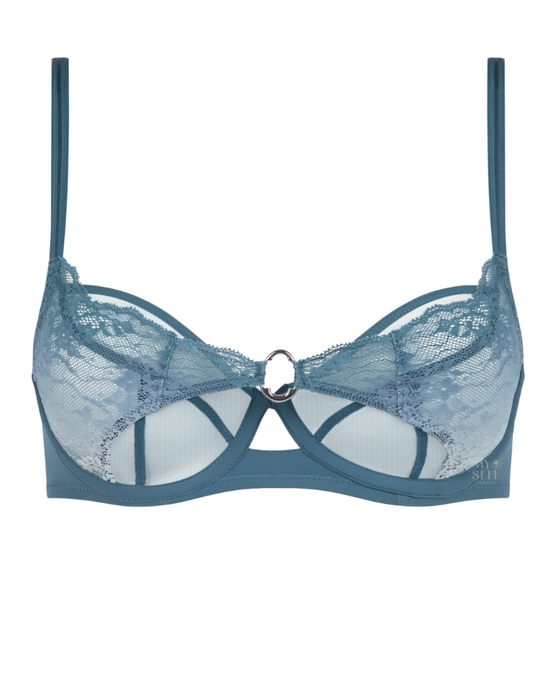 Chantelle Pulp C22MU Blue Petrol Gradient Crush Underwire Bra Myselflingerie.com