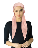 HA-TERRY-BLSH Blush Terry Adjustable Pre-Tied Bandanna