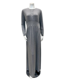 Rojo London Lotte Grey Empire Waisted Modal Nightgown Myselflingerie.com