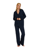 Cosabella AAMORE9644 Navy/Navy Bella Cotton Blend Pajamas Set Myselflingerie.com