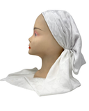 TSFVP-CO-WH White Coach Inspired Print Pre-Tied Bandanna with Velvet Grip