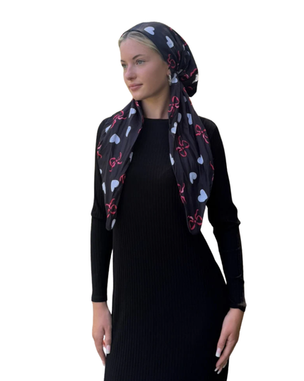 Chic Adjustable Pre-tied Bandanna with Velvet Grip