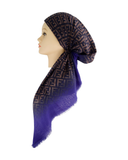 Revaz Royal Fendi Two Tone Adjustable Pre-Tied Bandanna with Velvet Grip