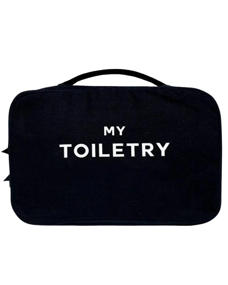 Bag All Black My Toiletry Folding/Hanging Toiletry Case