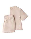 1167354 Oatmeal Heather Emaryld Pajamas Shorts Set