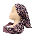 Royal T Pink Daisy Crinkle Print Pre-Tied Bandanna with Velvet Grip