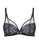 Simone Perele 1E3319 Black Scenario Plunge Underwire Bra Myselflingerie.com