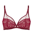 Simone Perele 1E3319 Spinel Red Scenario Plunge Underwire Bra Myselflingerie.com
