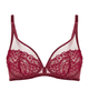 Simone Perele 1E3319 Spinel Red Scenario Plunge Underwire Bra Myselflingerie.com