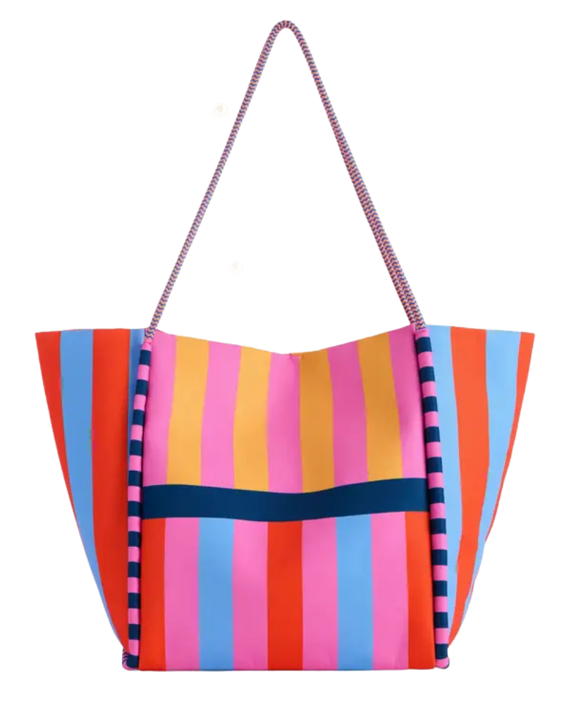 ShiraLeah Pink Samba Beach Tote Bag
