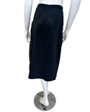 Flamingo 24FL404T-BK Black A Line Swim Skirt Tall Length Myselflingerie.com