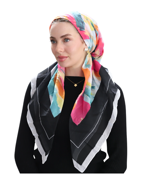 Tie Ur Knot Electric Feel Adjustable Pre-Tied Bandanna with Full Non Slip Myselflingerie.com