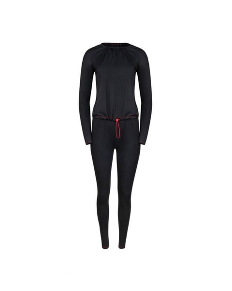 Mon Loungewear Black Neon Toggle Cotton Teen's Pajamas Set Myselflingerie.com