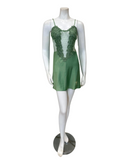 Flora Nikrooz 8060+8061 Forest Green Showstopper Chemise & Robe Set Myselflingerie.com