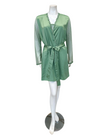 Flora Nikrooz 8060+8061 Forest Green Showstopper Chemise & Robe Set Myselflingerie.com