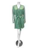 Flora Nikrooz 8060+8061 Forest Green Showstopper Chemise & Robe Set Myselflingerie.com